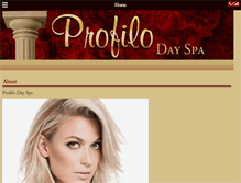 Tablet Screenshot of profilodayspa.com